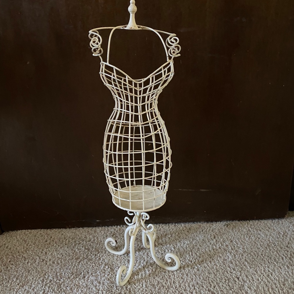 Miniature painted Wire Mannequin.